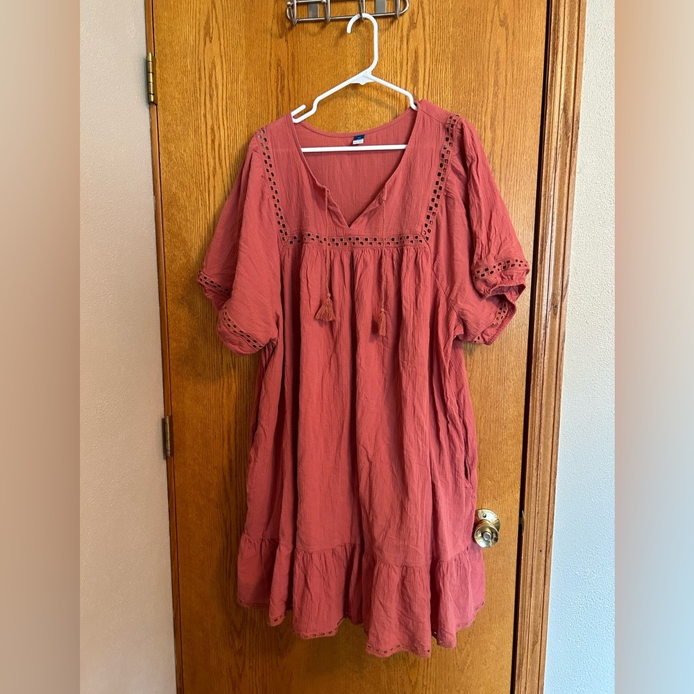 Old Navy Boho Dress in Terra Cotta